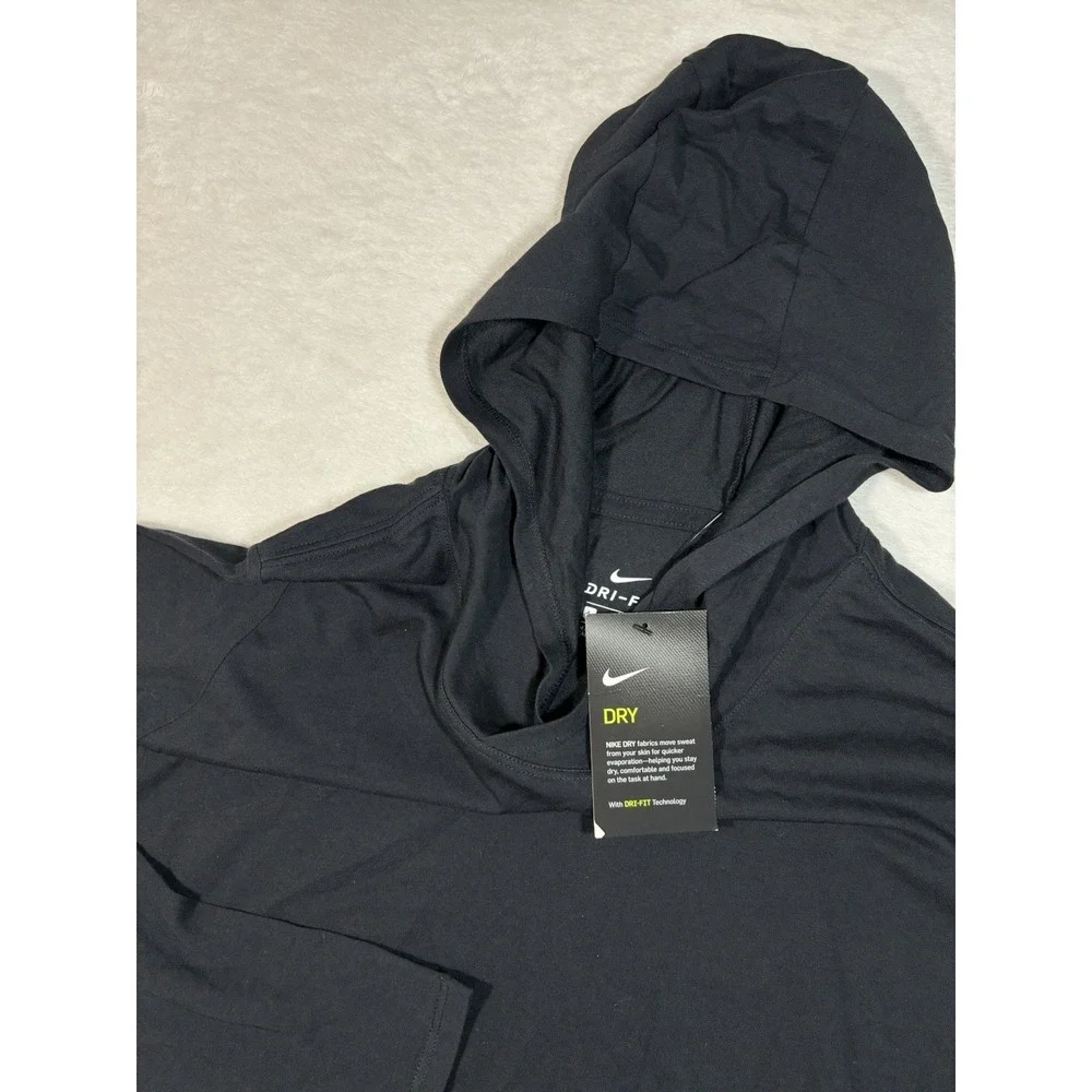 Nike Yoga Dri-FIT Women's Loose Fit Hoodie Black Size Large 902121-010